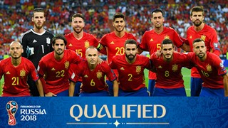 team photo for Spain